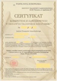 Exempel på Certificate of Professional Competence manager